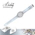 Destino joyería cristal de reloj de cuero Swarovski Glamour